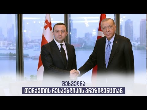 შეხვედრა თურქეთის რესპუბლიკის პრეზიდენტთან